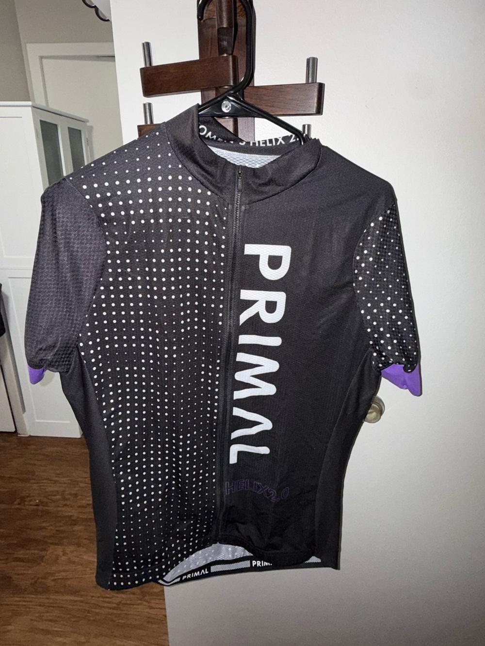 Women’s Black and Purple Primal Cycling Jersey